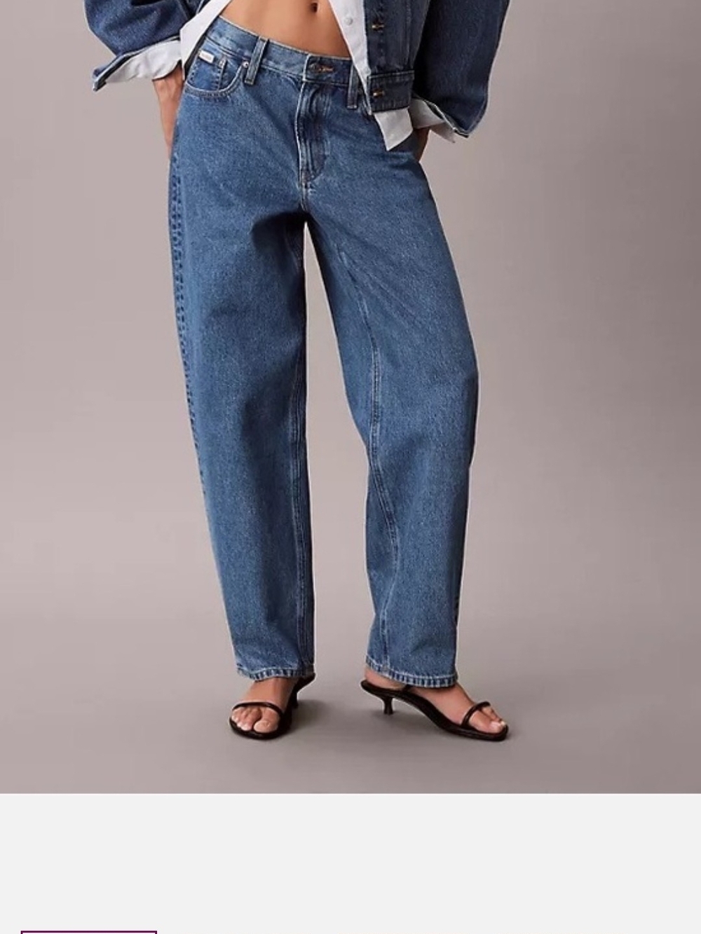 Nwt 29 Calvin Klein Barrel Jeans Women's Blue Jeans